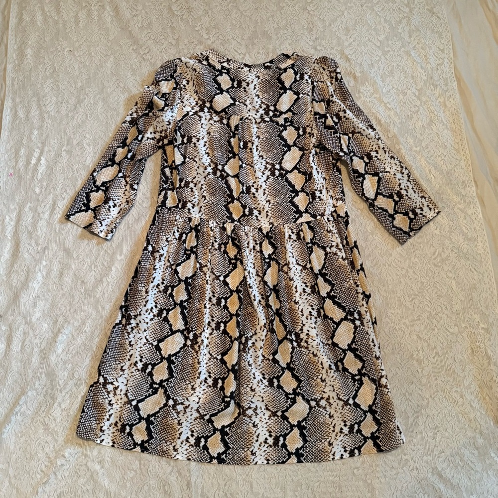 Maeve by Anthropologie Juno Snakeskin V-neck dress - Picture 9 of 10